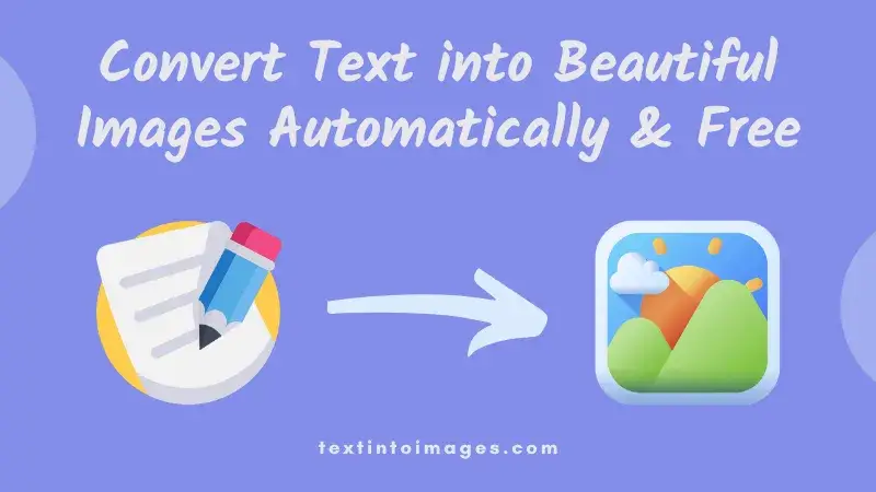 Easily create photos from txt file