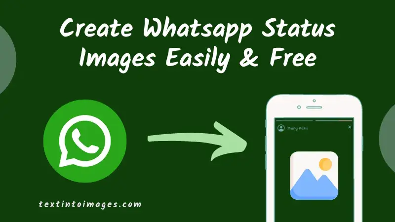 Generate Whatsapp Status Image automatically